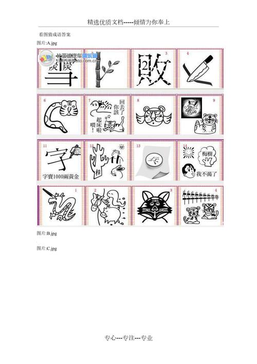 看图猜成语题目不少，答案只有一个
